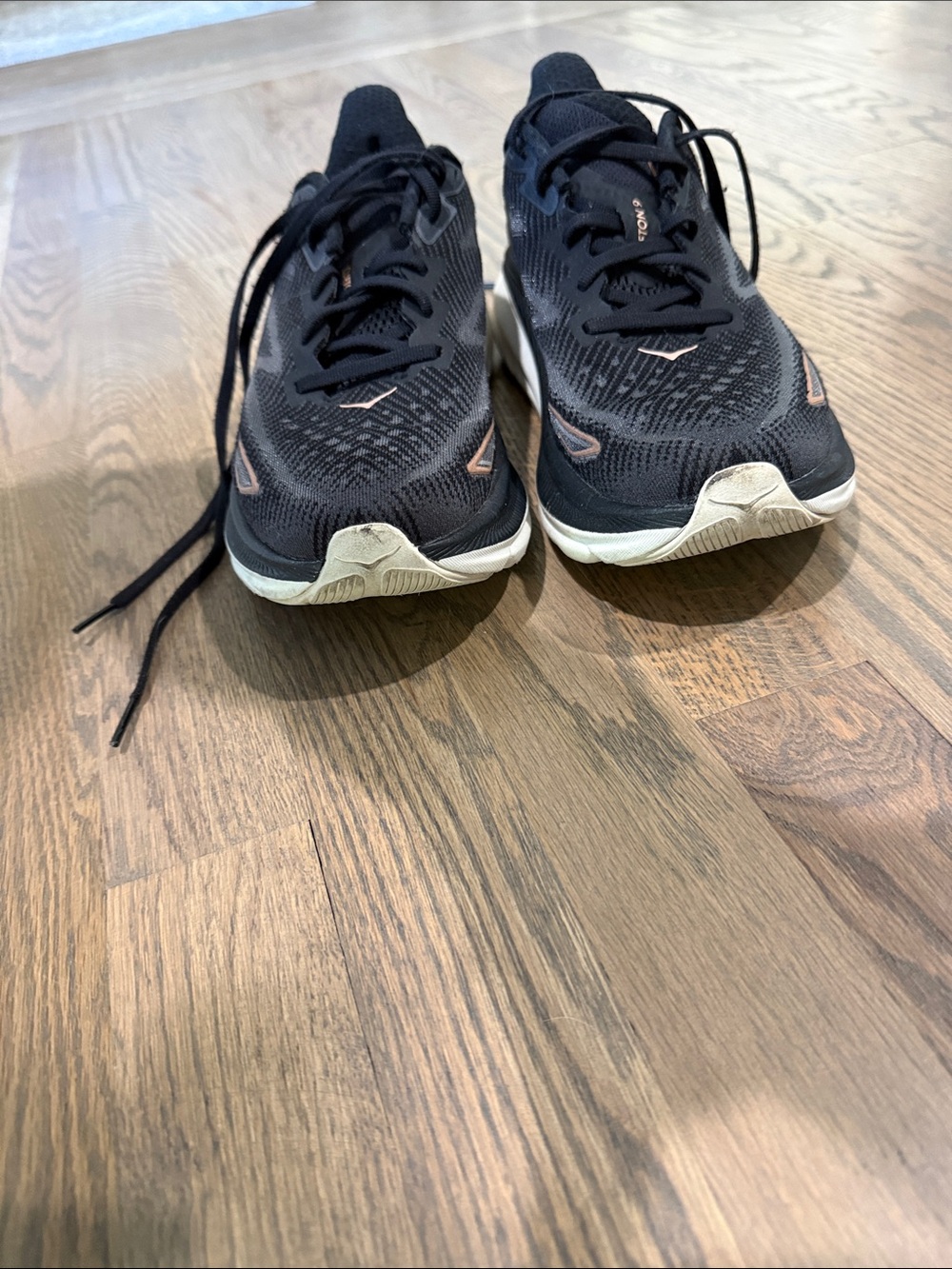 Hoka Clifton Women's Black Running Shoes - Picture 3 of 8